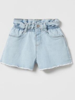 Zara Stretchy Denim Shorts Light Blue 2-3 Years
